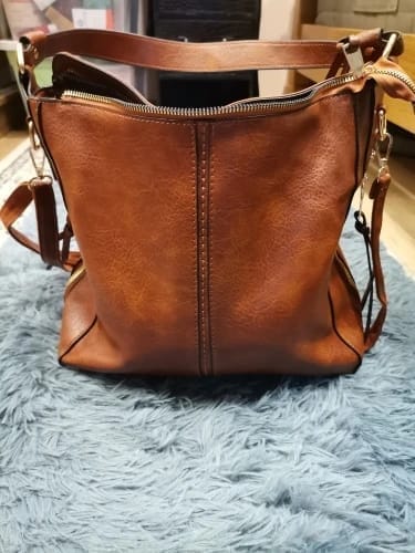 Customer photo review of Hobo Leather Anti-Theft Handbag (free gift)
