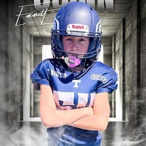 Customer photo review of Custom Sports Banner - Our House Football