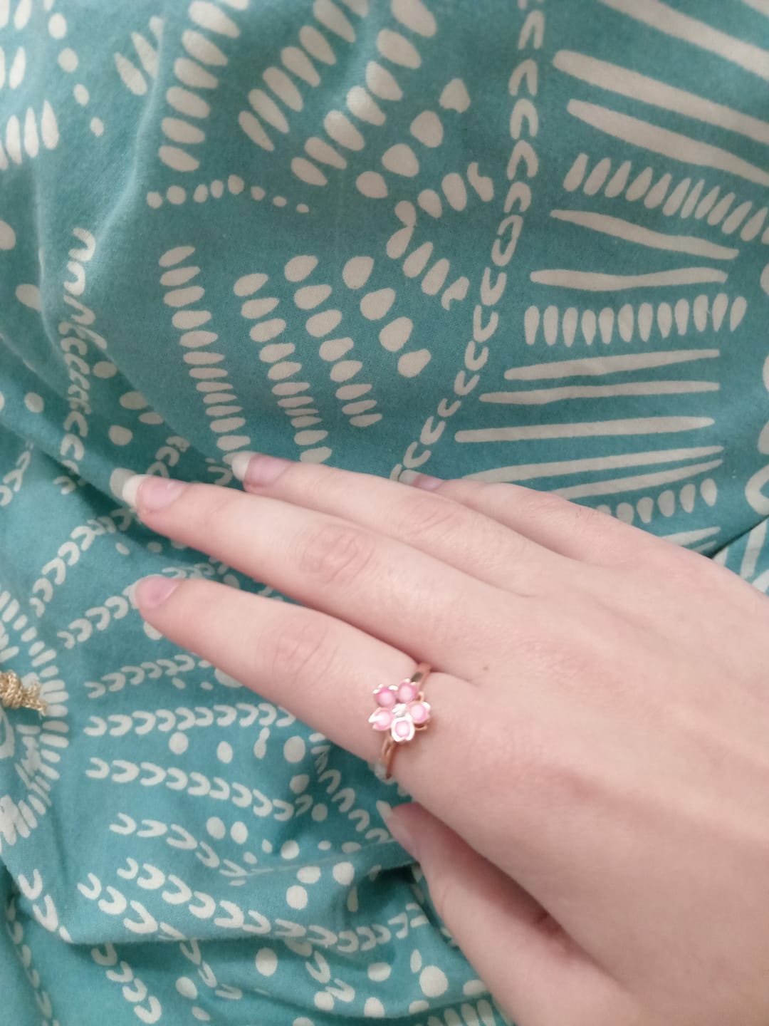 Customer photo review of Bague d'Anxiété Ajustable Sakura