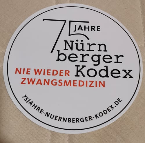 Customer photo review of GROSSE STICKER / AUFKLEBER (10 STK.) • 75 JAHRE NÜRNBERGER KODEX / LOGO - HELL