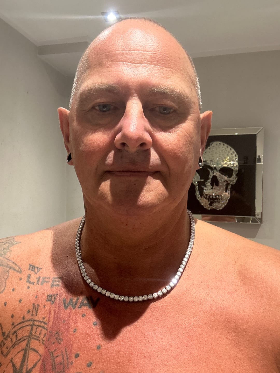 Customer photo review of ICE BREAKER CHAIN. - 5MM WHITE GOLD