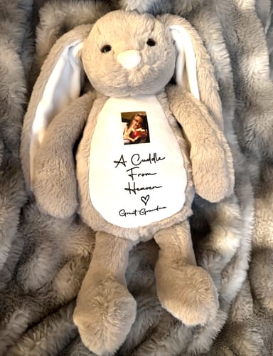 Customer photo review of Personalised Memory Teddy Bear Memorial Present