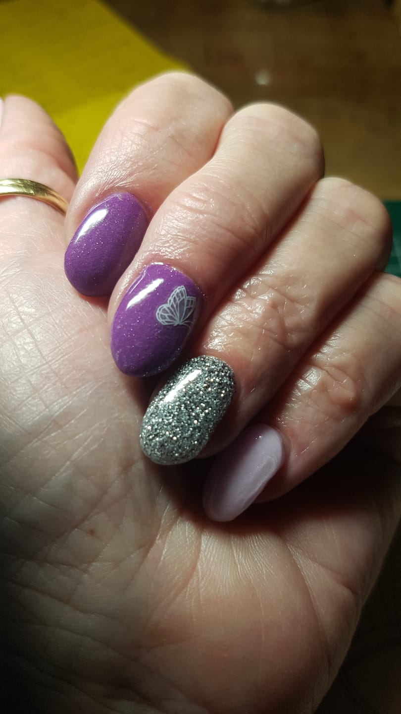 Customer photo review of Diamond Night Dipping Powder