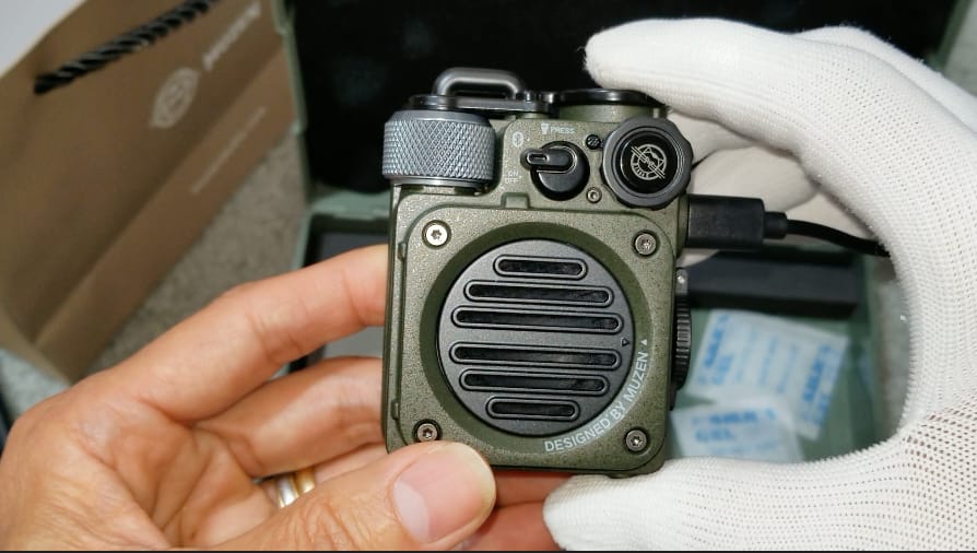 Customer photo review of MUZEN Wild Mini Rugged Outdoor Portable Bluetooth Speaker
