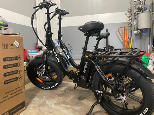 Customer photo review of U7 Step-thru Foldable Fat Tire Electric Bike