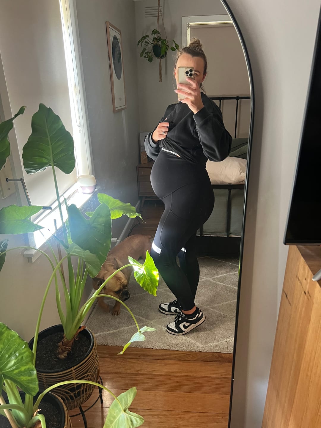 Customer photo review of pregnancy compression tight