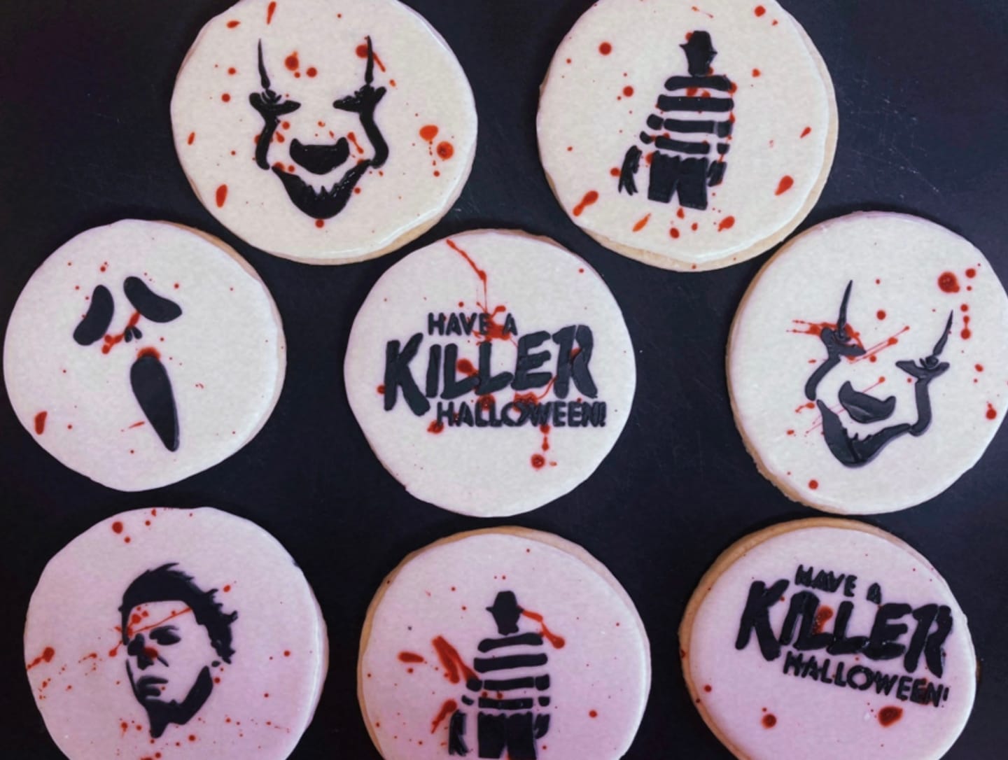 Customer photo review of Killer Halloween Cookie Stencil Set