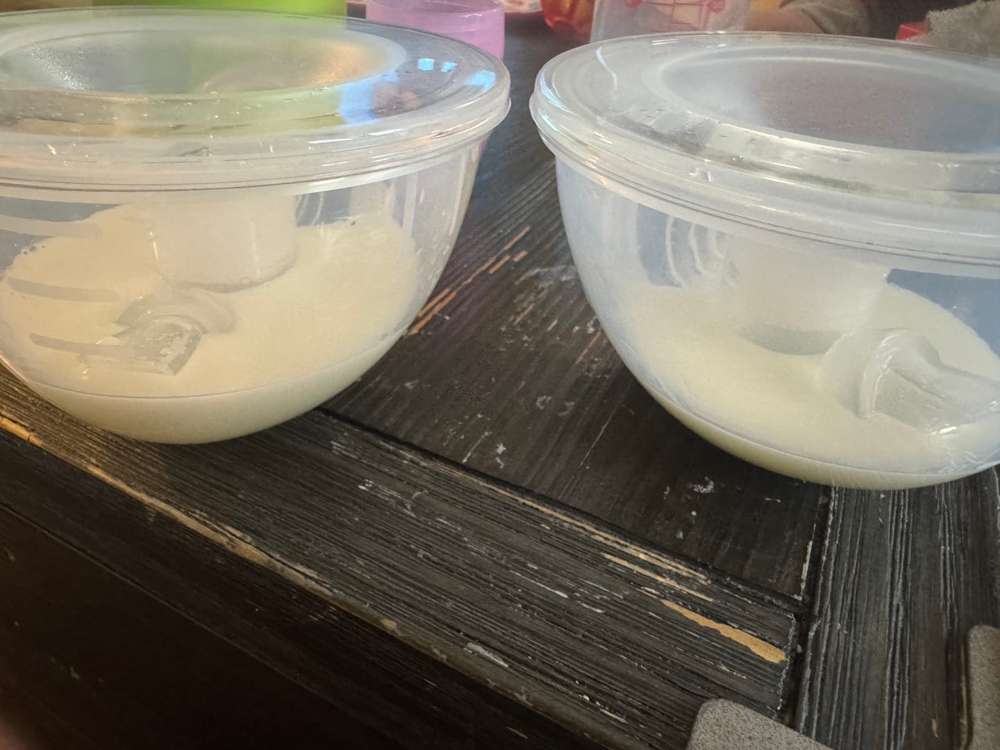 Customer photo review of Silicone Hands Free Collection Cups