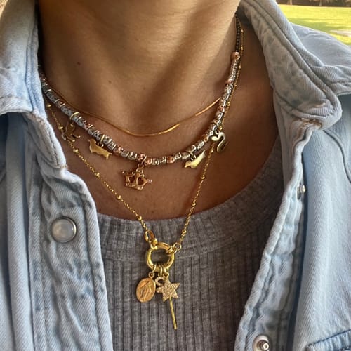 Customer photo review of Base collana Rosario in argento 925