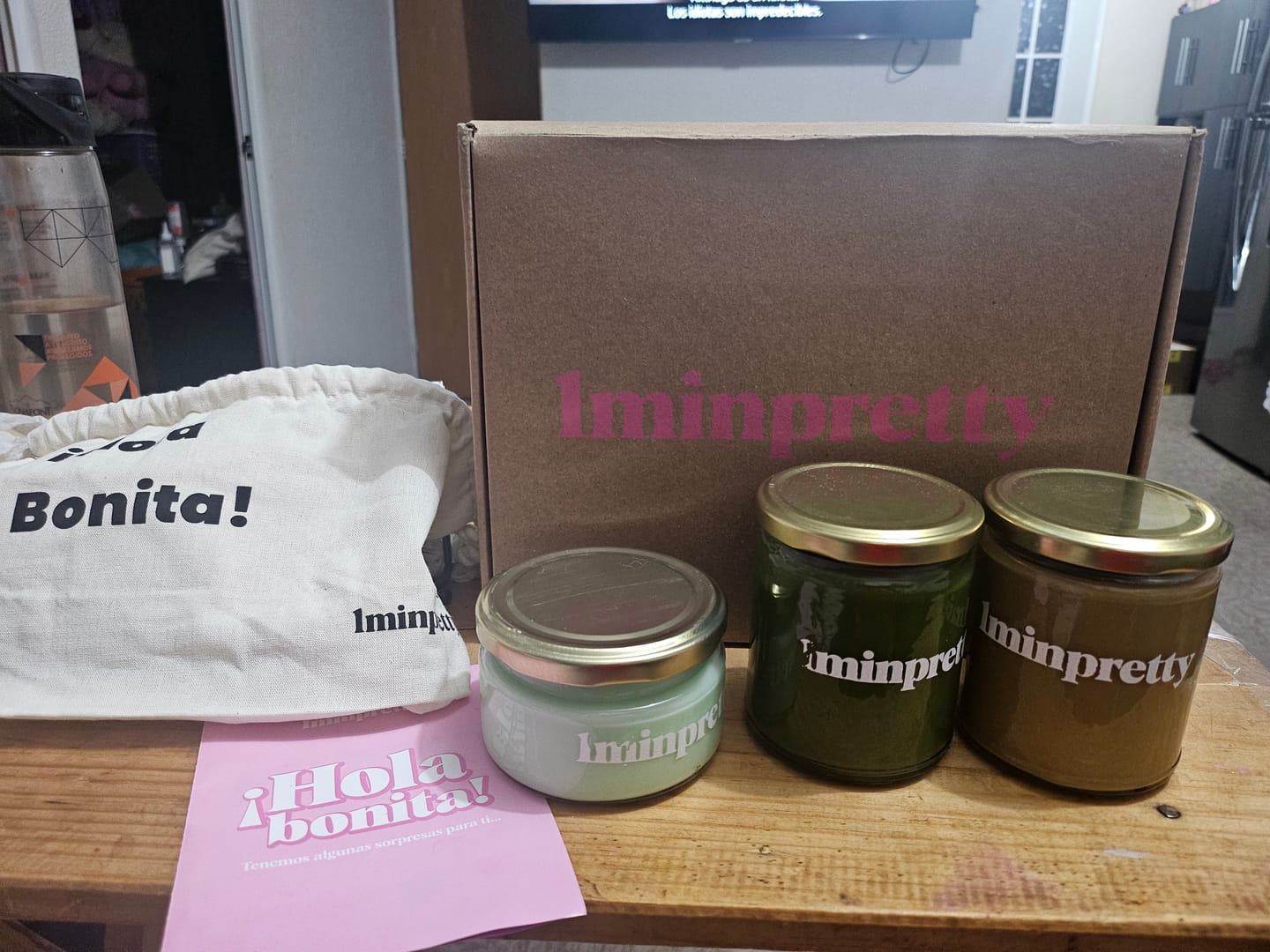 Customer photo review of Kit de 2 tarros de cera con envío gratis mx