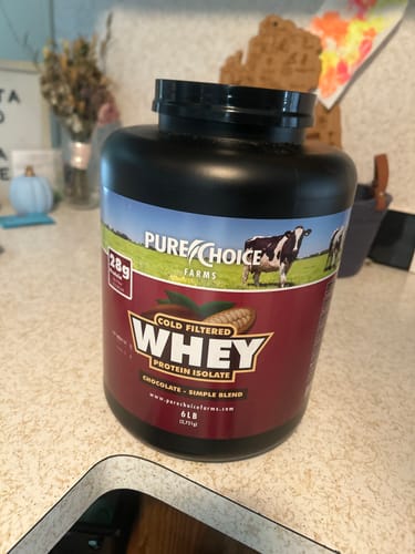 Customer photo review of Whey Protein Isolate Chocolate