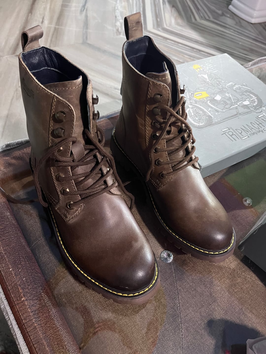 Customer photo review of boots derby dusty bandit