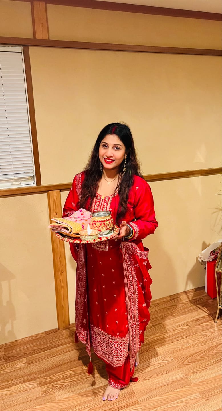 Customer photo review of Indian Stylish Designer Embroidery Work Salwar Kameez Palazzo Pant Suit