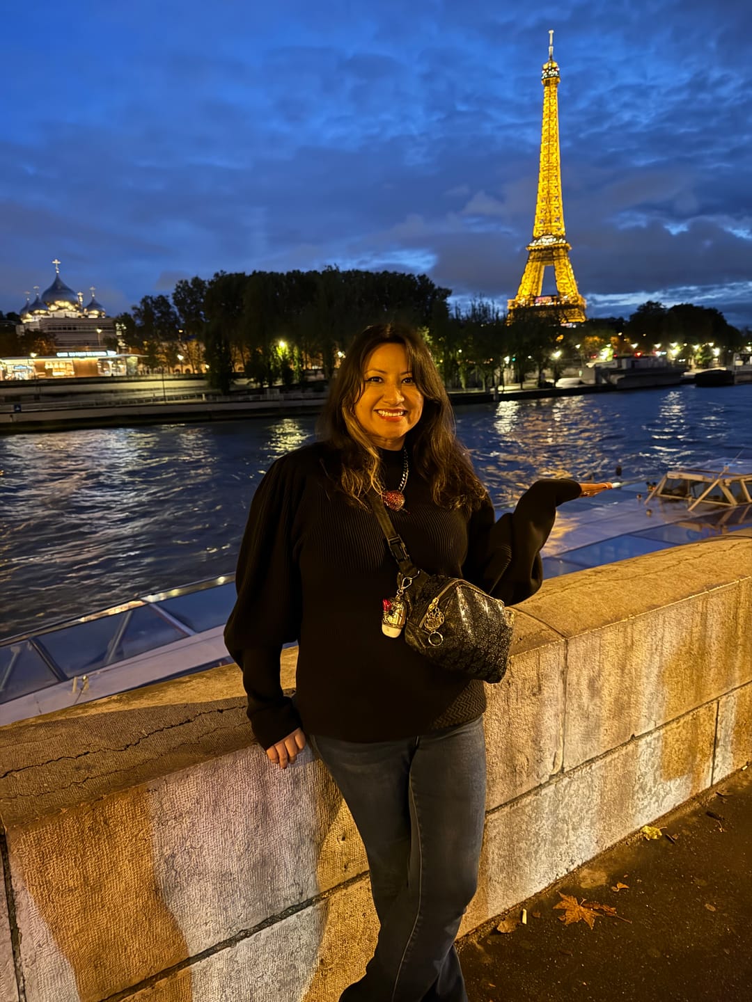 Customer photo review of Victorian Cycling Pullover Sweater in Black