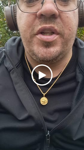 Customer video review of St Christopher Pendant | Gold