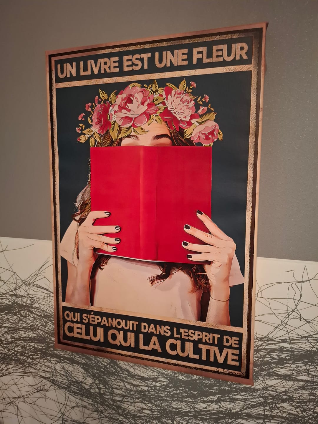 Customer photo review of Un livre est une fleur qui s'épanouit dans l'esprit de celui qui la cultive