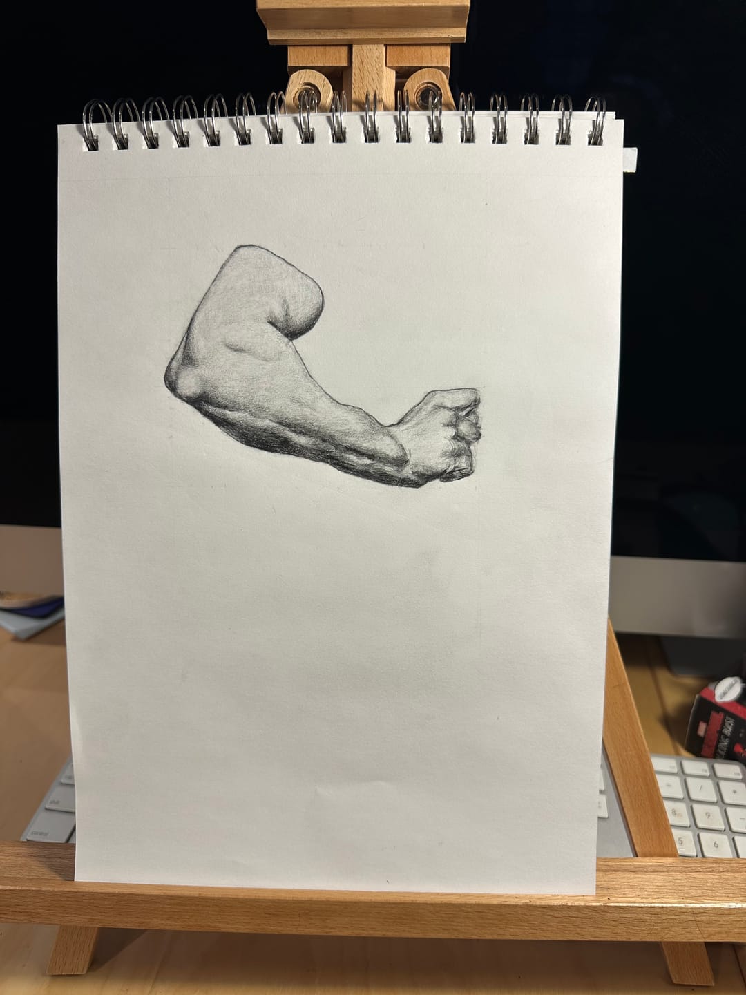 Customer photo review of Bargue Plate 1, 23. Man's Arm, Bent (Bras d'homme, Ployé, Entérieur)