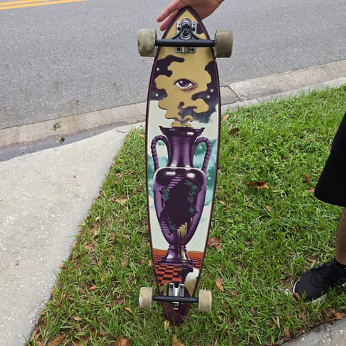 Customer photo review of Globe Outpost 44" Pintail Longboard