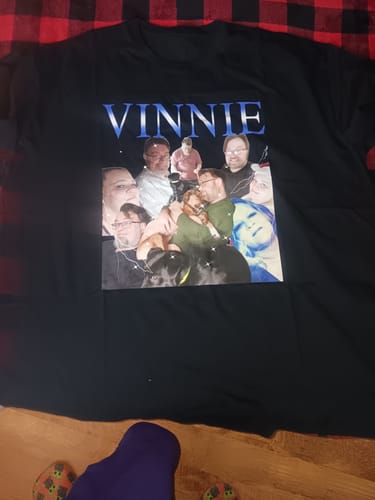 Customer photo review of CUSTOM VINTAGE TEE