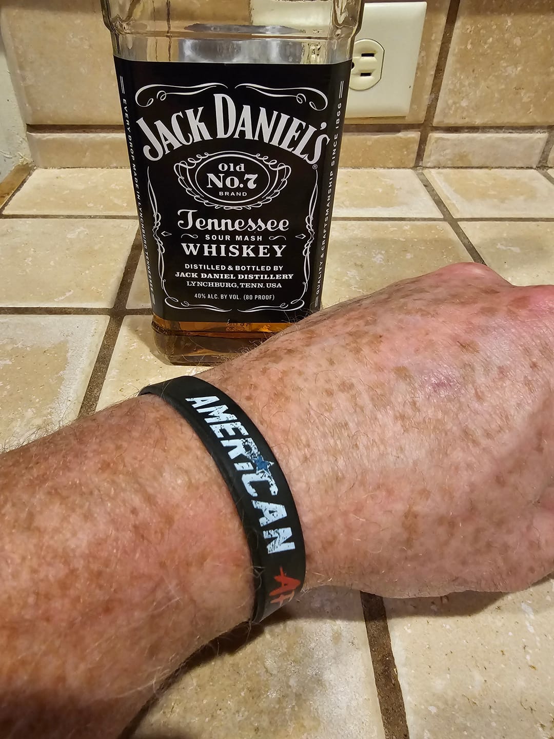 Customer photo review of American AF Wristband