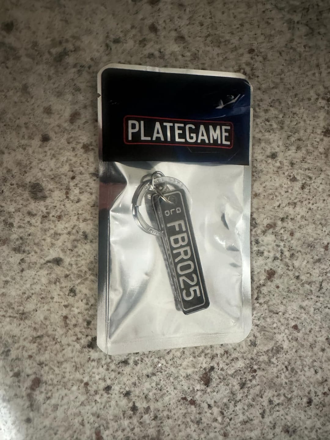 Customer photo review of QLD Prestige Licence Plate Custom Keychain