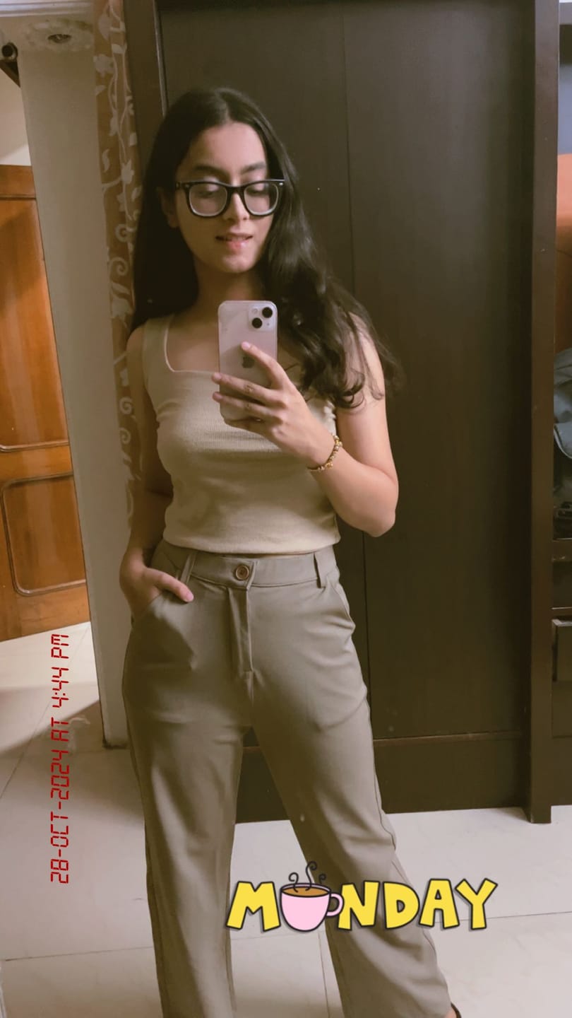 Customer photo review of Korean Pants-Greyish brown