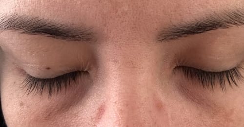 Customer photo review of COSTIQ® LASH SERUM