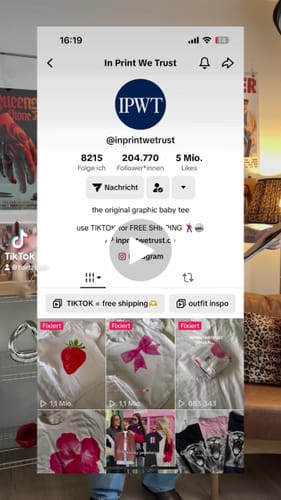 Customer video review of 'Rotten' baby tee