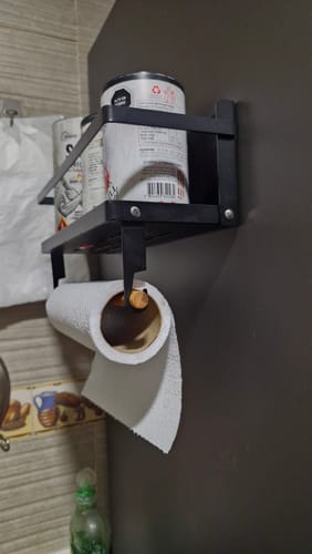 Customer photo review of Estante Repisa Organizador Magnetico Nevera Cocina 1 Nivel