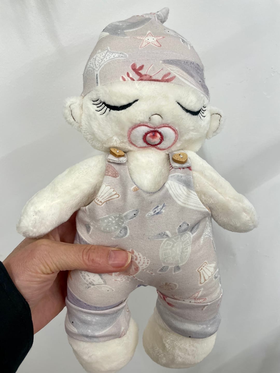 Customer photo review of Plain Cuddle Fleece Fabric