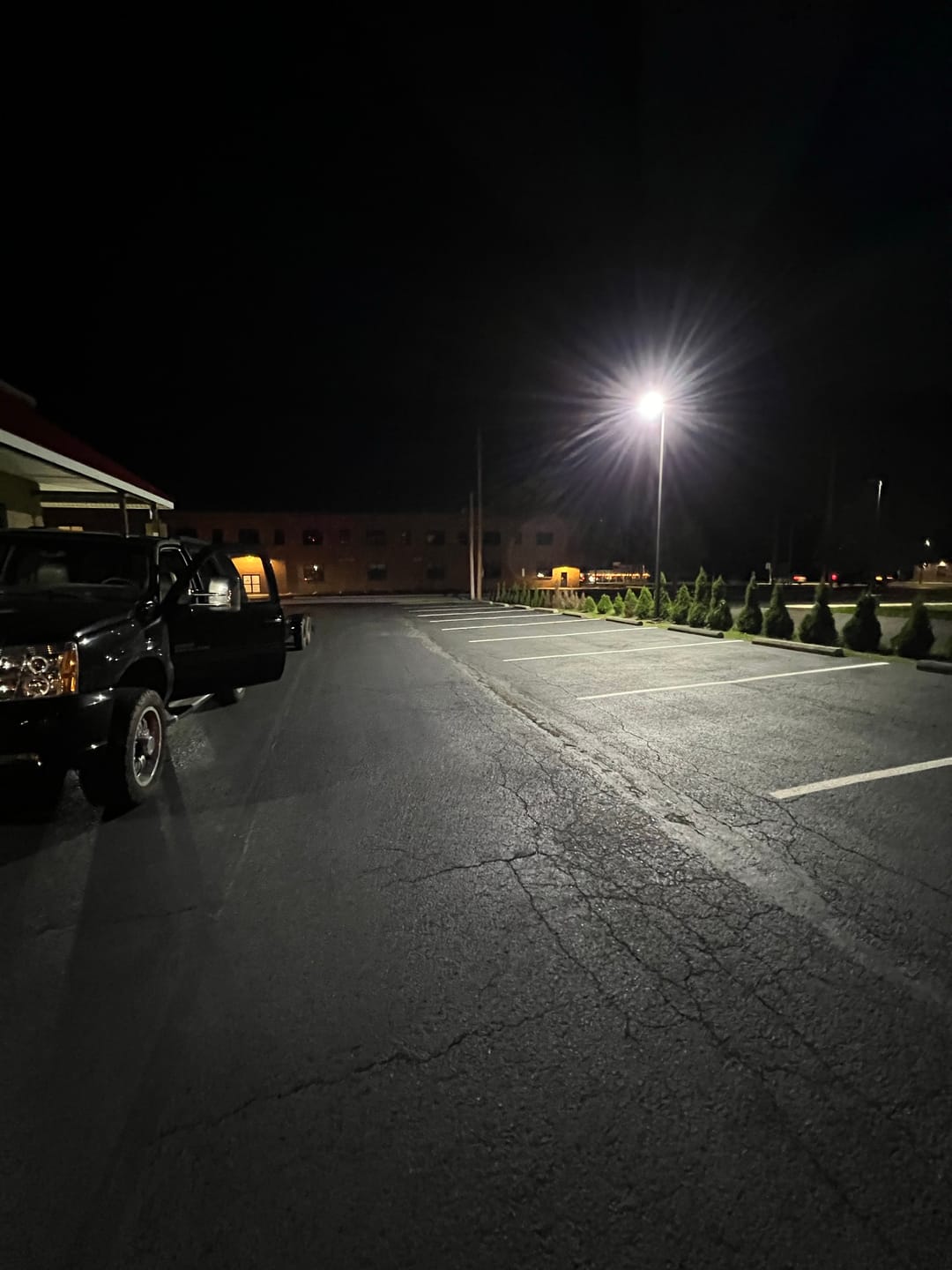 Customer photo review of LED Pole Light, 150W/120W/100W Wattage Adjustable, 5700K, 133 LM/W, Universal Mount (Adjustable Slip Fitter + Wall Mount), Bronze, AC120-277V, Waterproof IP65, Parking Lot Lights, Outdoor Area Street Security Lighting Fixture, Gen14B