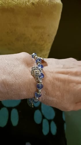 Customer photo review of FREE Roses of Mary Crystal Devotional Bracelet