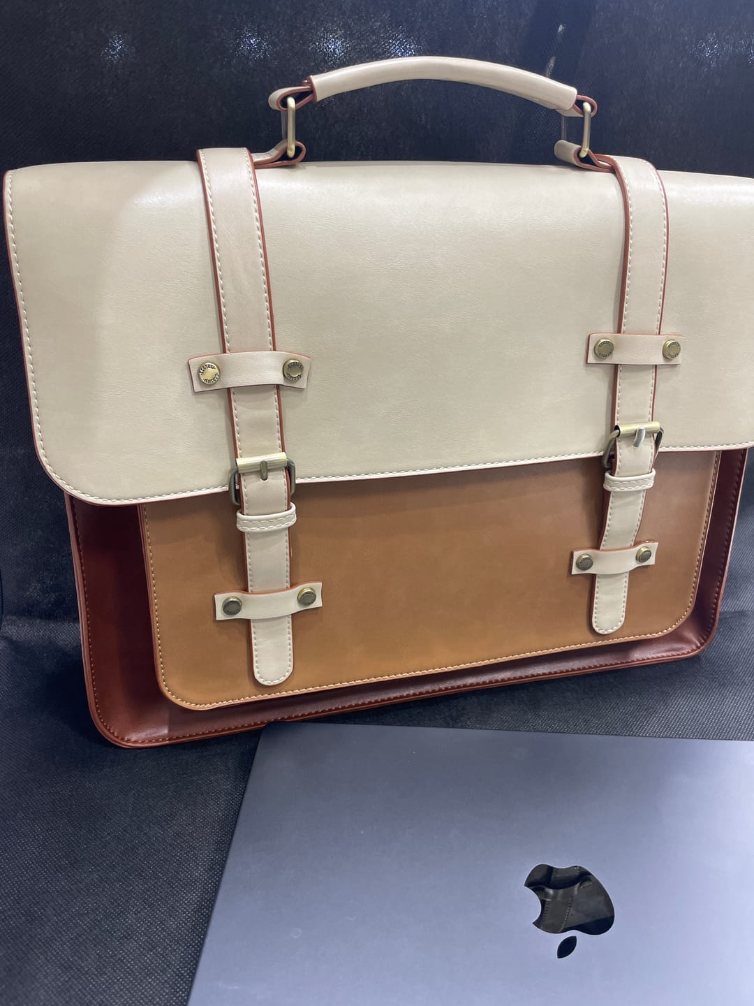 Customer photo review of Sombre Vintage Briefcase