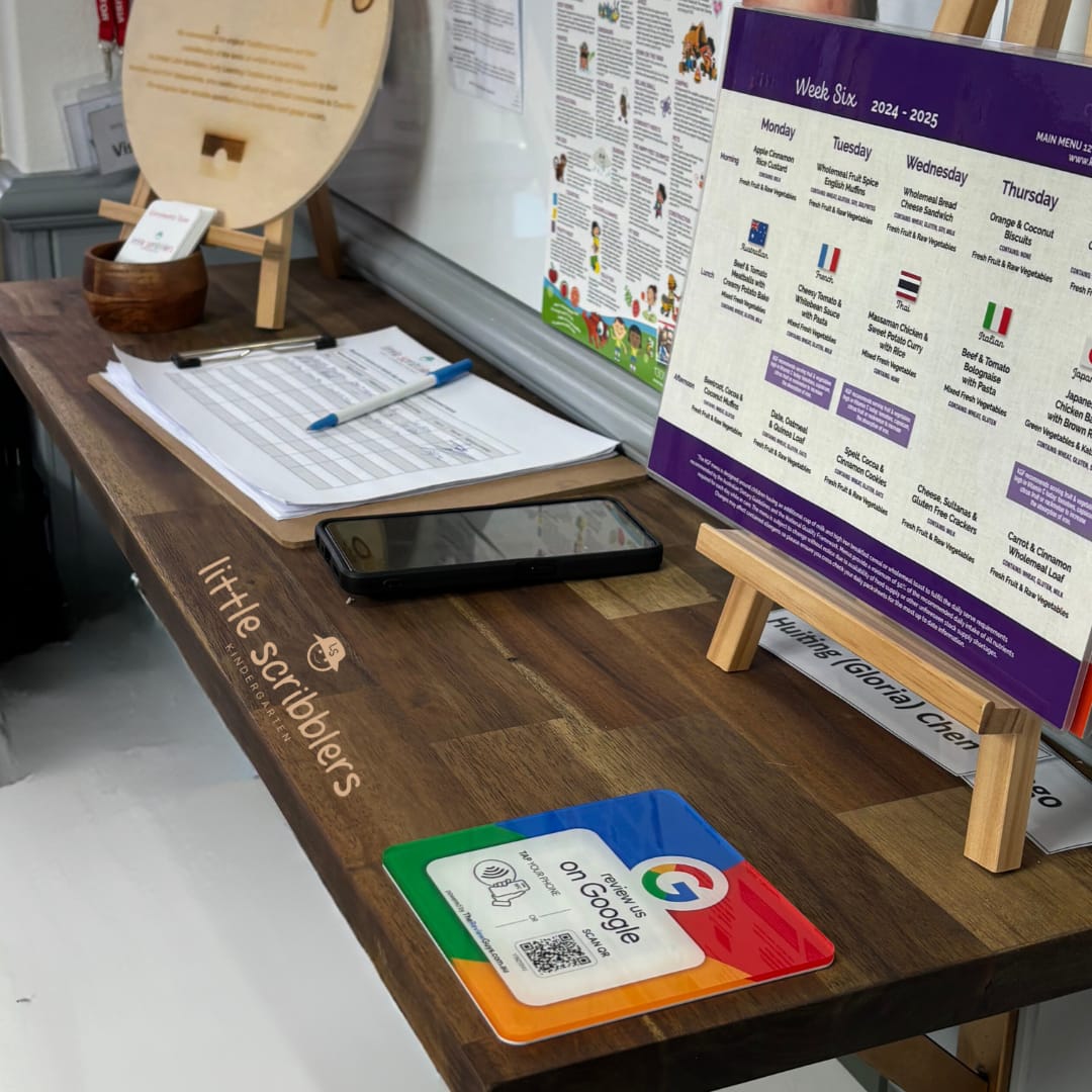 Customer photo review of Google Review NFC Plate +  QR Code