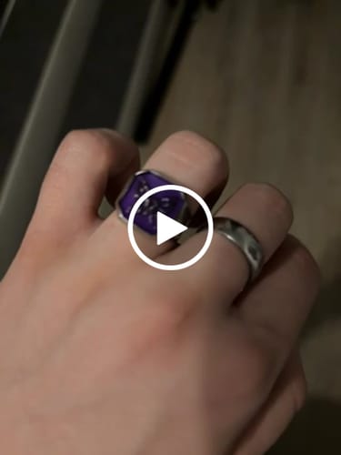 Customer video review of Butterfly Signet Ring [Purple]