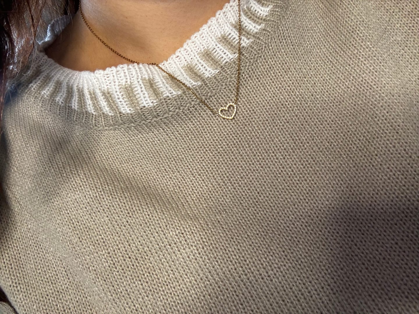 Customer photo review of Shine Heart Halskette | 18K vergoldet
