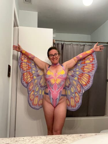 Customer photo review of The Secret Garden Strapped Bodysuit