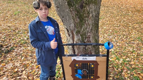 Customer photo review of TPO .350 Legend Bore Sight Red Laser Boresighter with 6 Batteries