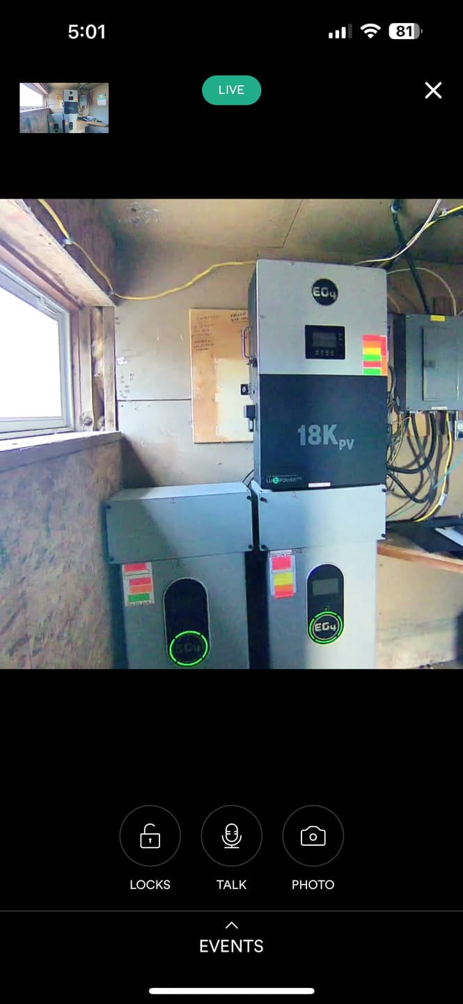 Customer photo review of EG4 | 18KPV Hybrid Inverter | All-In-One Solar Inverter | 18000W PV Input | 12000W Output | 48V 120/240V Split Phase | EG4-18KPV-12LV