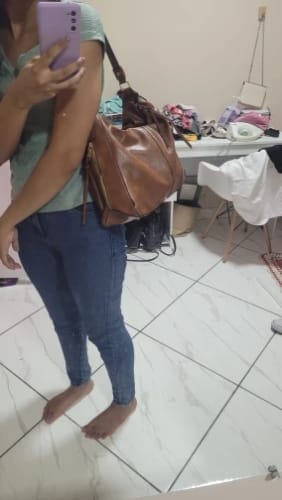 Customer photo review of Hobo Leather Anti-Theft Handbag (free gift)
