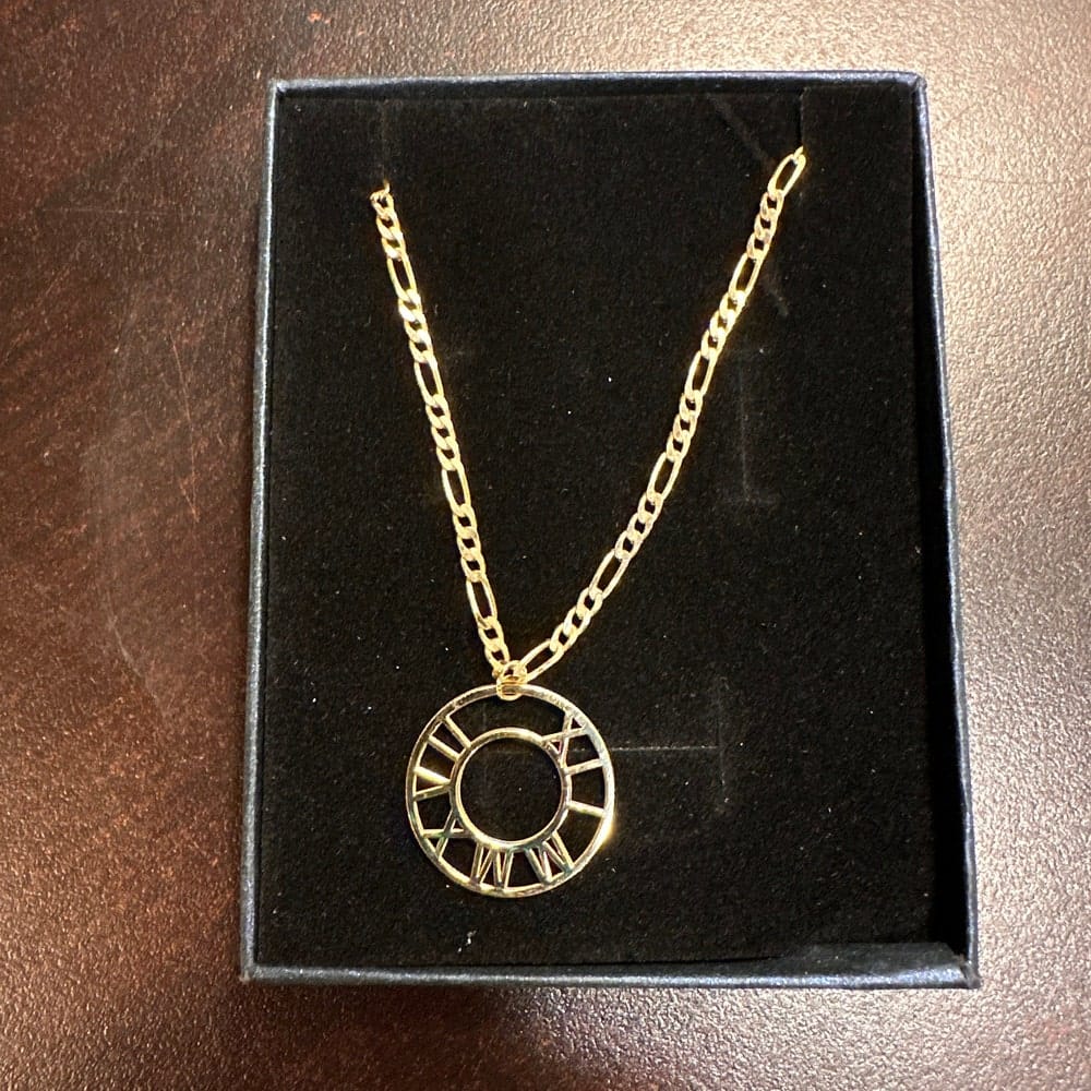 Customer photo review of Roman Numeral Necklace