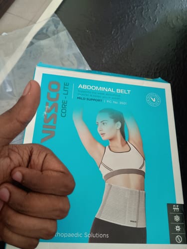 Customer photo review of Abdominal Belt | For Abdominal Support & Post Pregnancy Pain |  Tones up Abdominal Muscles (Grey)