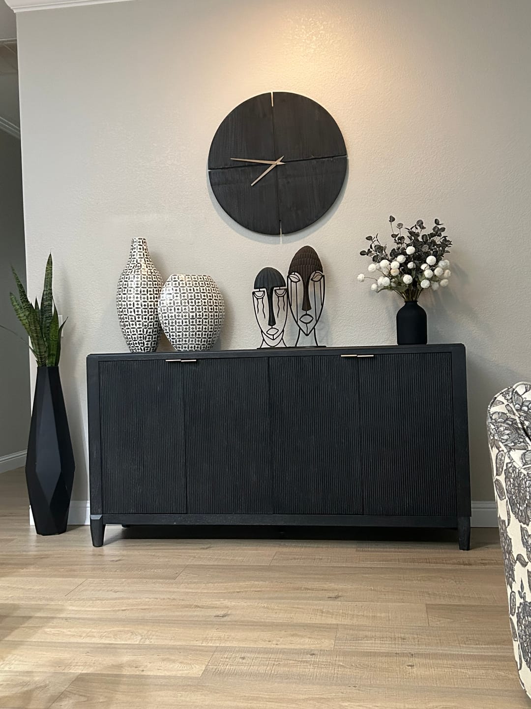 Customer photo review of Arlo Vase - Matt Black