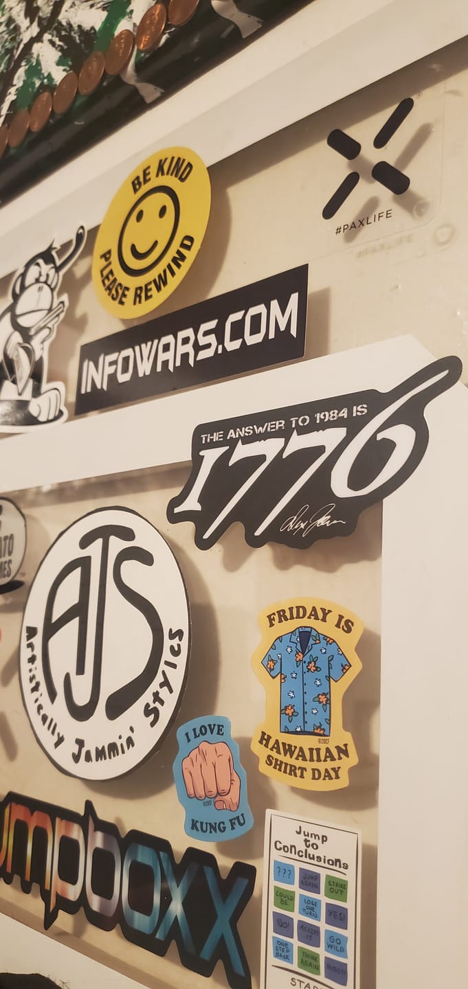 Customer photo review of The Answer to 1984 Decal