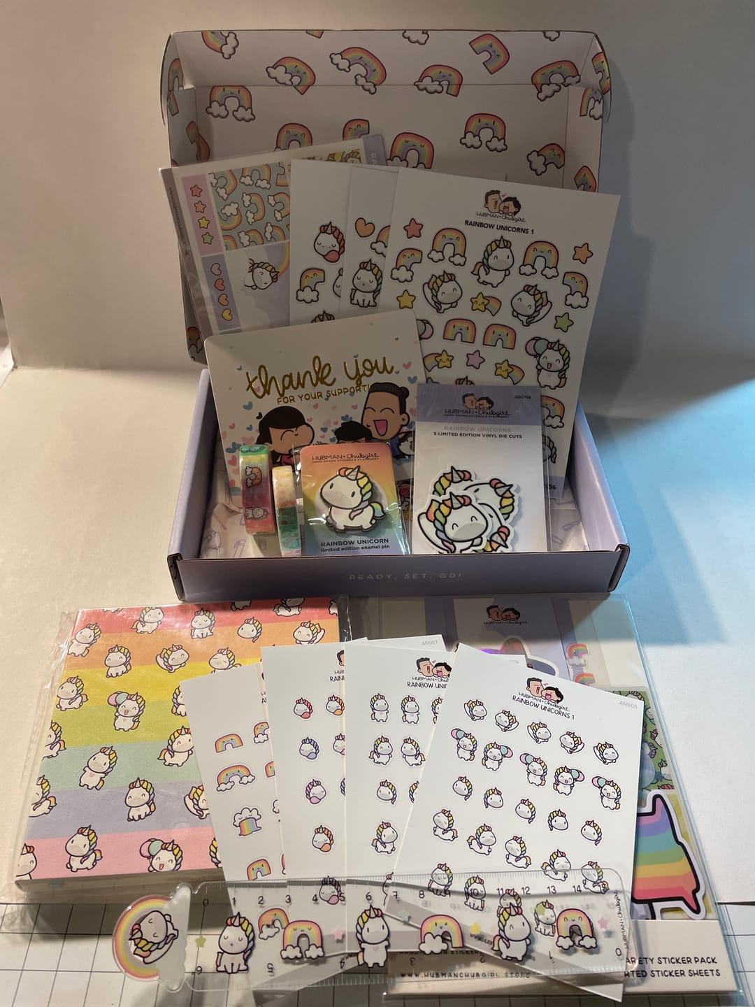 Customer photo review of Rainbow Unicorns Box Set