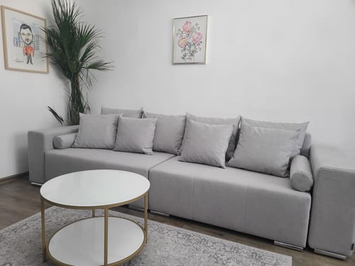 Customer photo review of Canapea extensibilă dumonde cu ladă de depozitare si sezut confortabil din spuma HR, Marbela New Grey XXL 295x100 cm