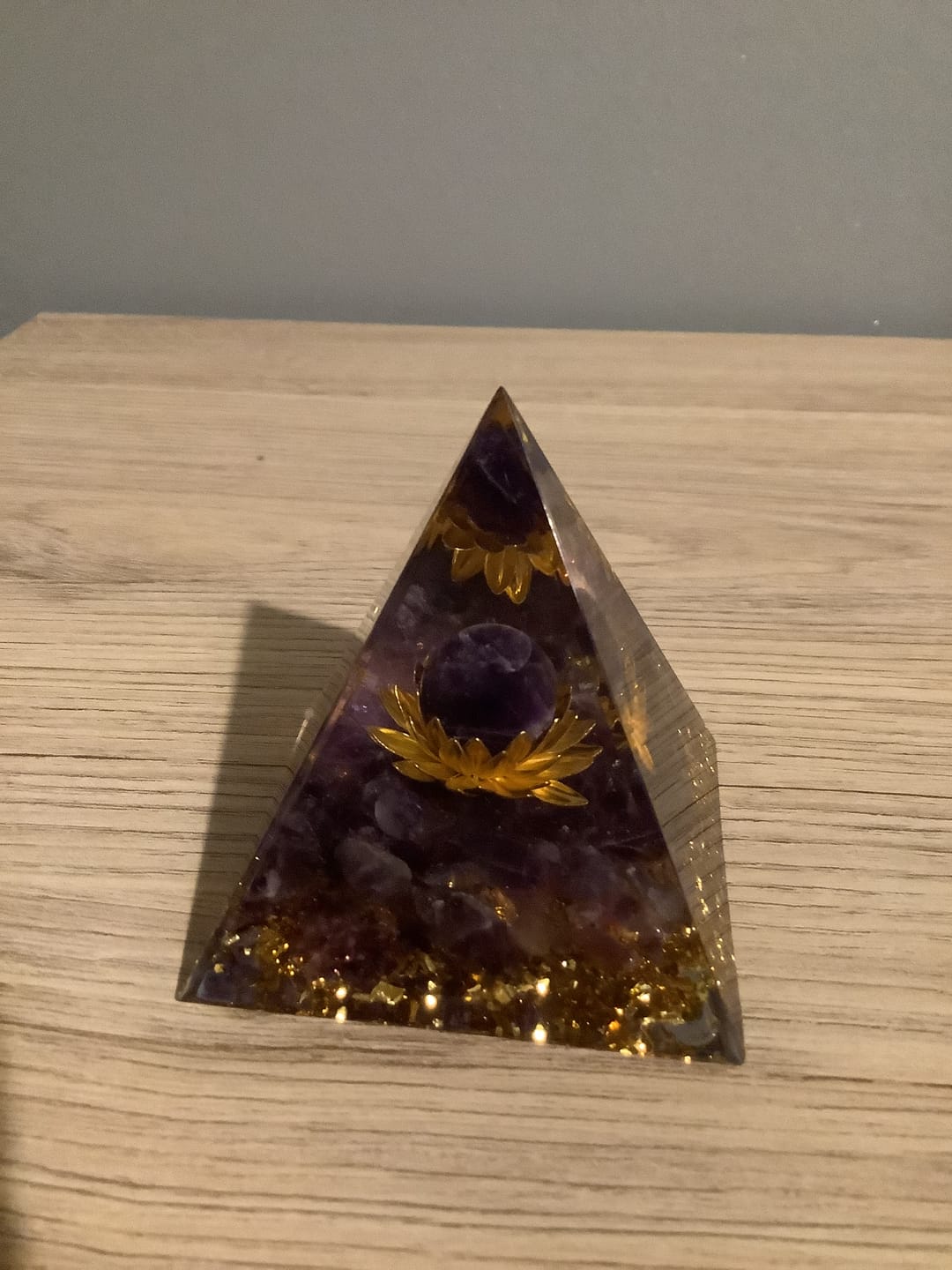 Customer photo review of Orgonite "Lotus Divin" en Améthyste