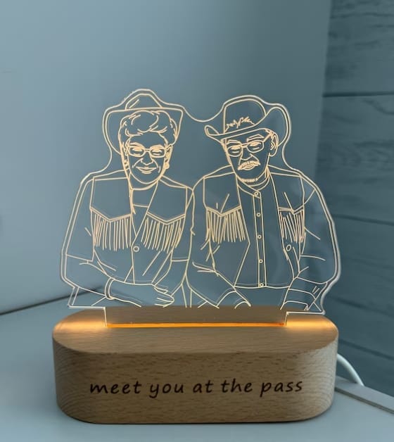 Customer photo review of Custom Photo 3D Lamp