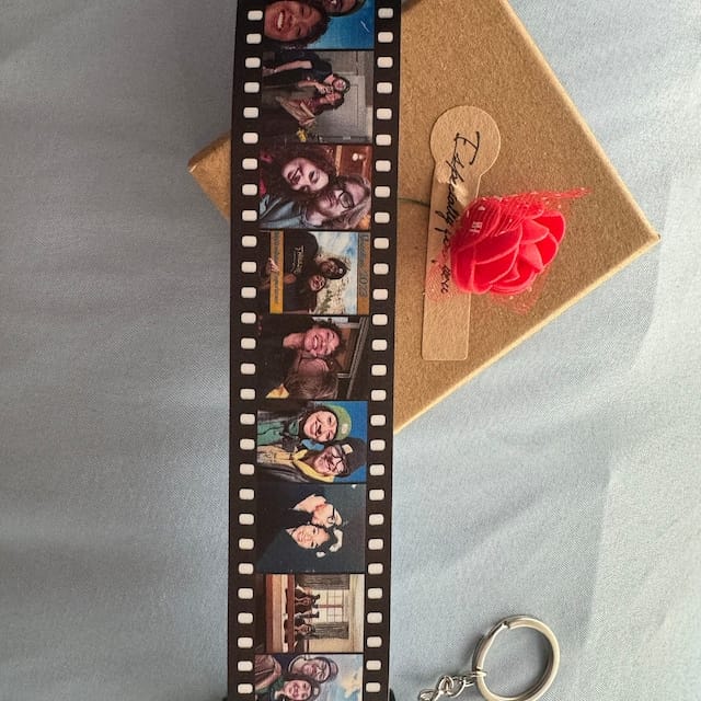 Customer photo review of Custom Drive Safe Film Roll Keychain For Your Love
