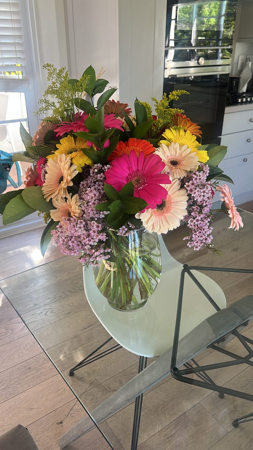 Customer photo review of Barberton Daisy Bouquet